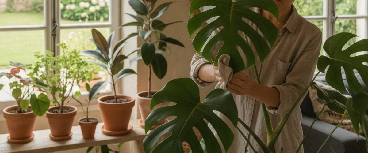 faut depoussierer feuilles plantes interieur